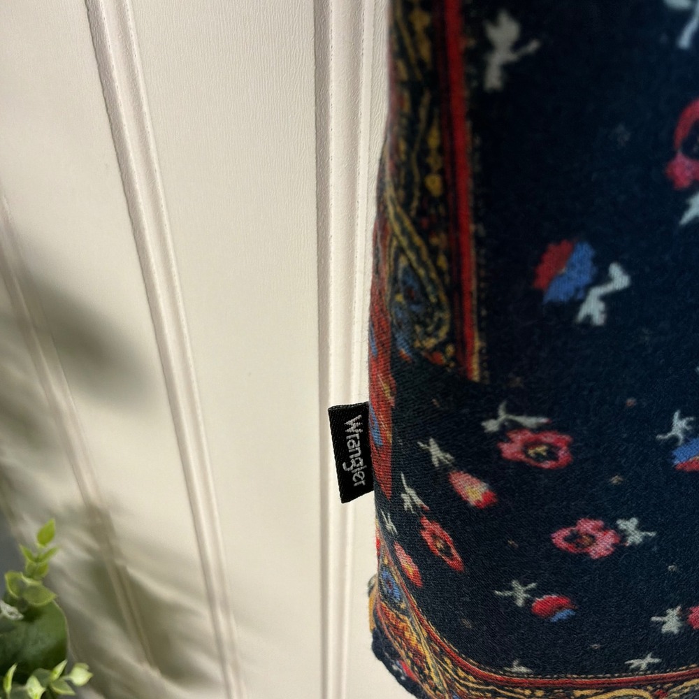 Wrangler Button Up Shirt Womens Small Multicolor Excellent Floral Patchwork - Picture 6 of 7